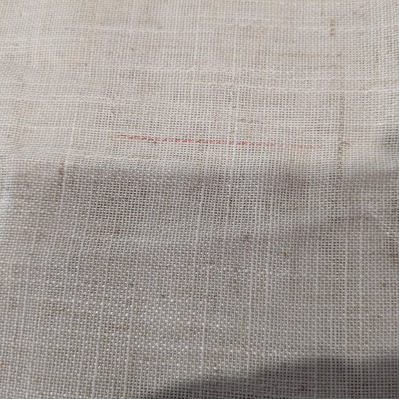 Koufall Tab Top Linen Blend in Natural Tan Color Curtains 51 x 62 - Picture 15 of 15